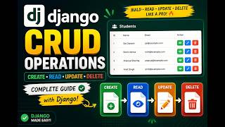 **Django CRUD Operations – Part 1 🔥 | Create, Read, Update & Delete with Django**
