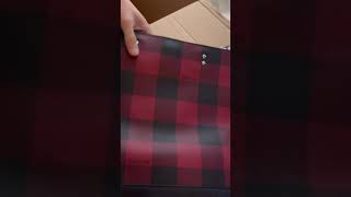 dempsey tote 40 with buffalo plaid print and coach patch