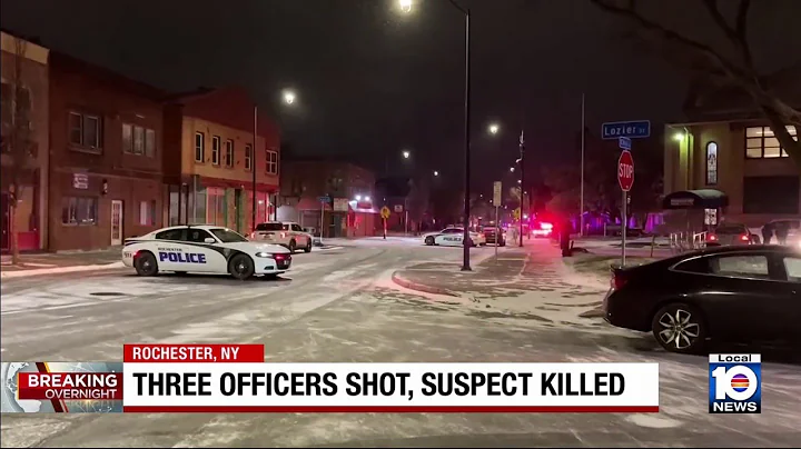 3 police officers shot, suspect killed in Rochester, New York, authorities say