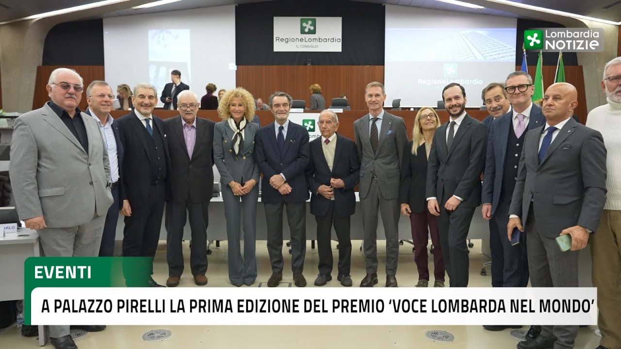 A Palazzo Pirelli la prima edizione del premio 'Voce lombarda nel mondo'