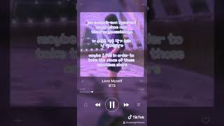 Download Lagu Love myself (by BTS) with lyrics 💜 #bts #lovemyself MP3