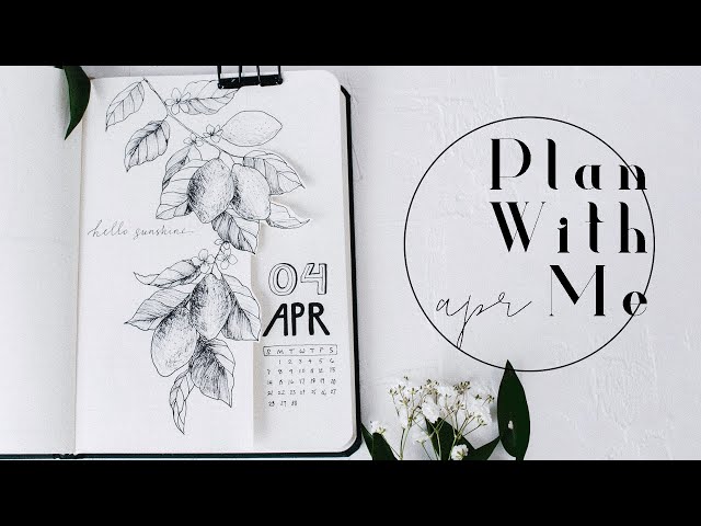 Plan With Me | April 2019 Bullet Journal Lemons