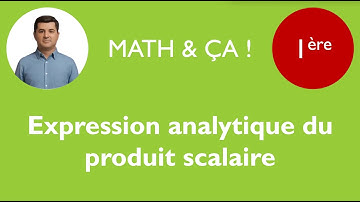 Expression analytique du produit scalaire