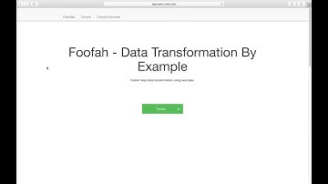 Foofah Demo - SIGMOD 2017 Demo