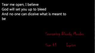 Screaming Bloody Murder - Sum 41 lyrics