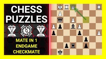 Chess Puzzles to Practice. Themes: Mate in 1, Endgame, Checkmate. Learn Chess