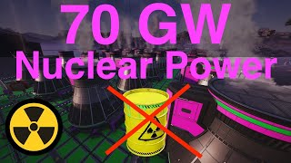 70 GW Nuclear Power Plant - No Waste using Raw Inputs Guide in Satisfactory