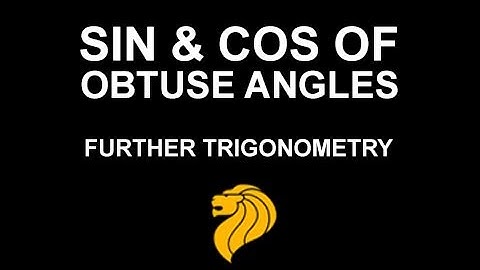 Singapore Sec 3 E-Math: Topic 6.1 - Sine and Cosine of Obtuse Angles - ManyTutors Academy