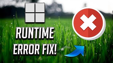 How To Fix Runtime Error On Windows 11/10 [Tutorial]