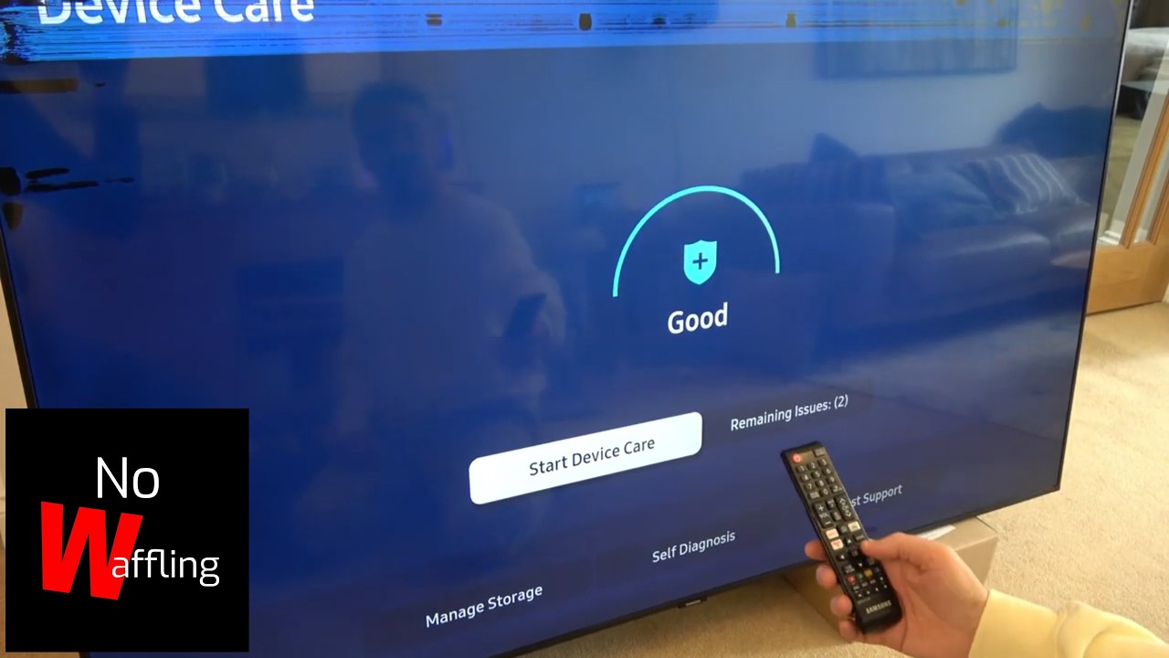 How to USE DEVICE CARE to FIX Issues on Samsung 7 Series TV - Beginners ...