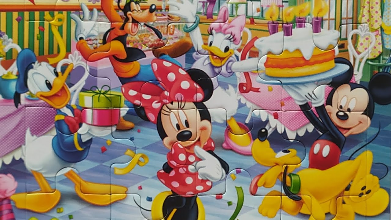 MICKEY MOUSE AND FRIENDS PUZZLE GAME - MINNIE MOUSE'S BIRTHDAY PARTY | AIS PUZZLE