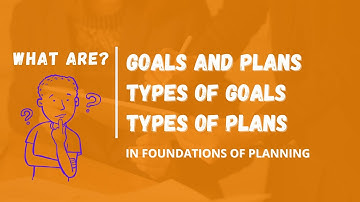 WHAT ARE GOALS AND PLANS IN MANAGEMENT IN URDU/HINDI || TYPES OF GOALS AND PLANS IN MANAGEMENT