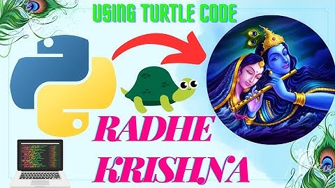 Radha Krishna Graphics Using Python Turtle Import Code | Python Programming Hub