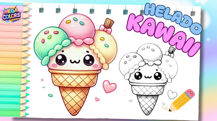 🎨 Como dibujar un helado Kawaii 🍦😋 | kawaii drawings | 🎨 How to draw a Kawaii ice cream 🍦😋