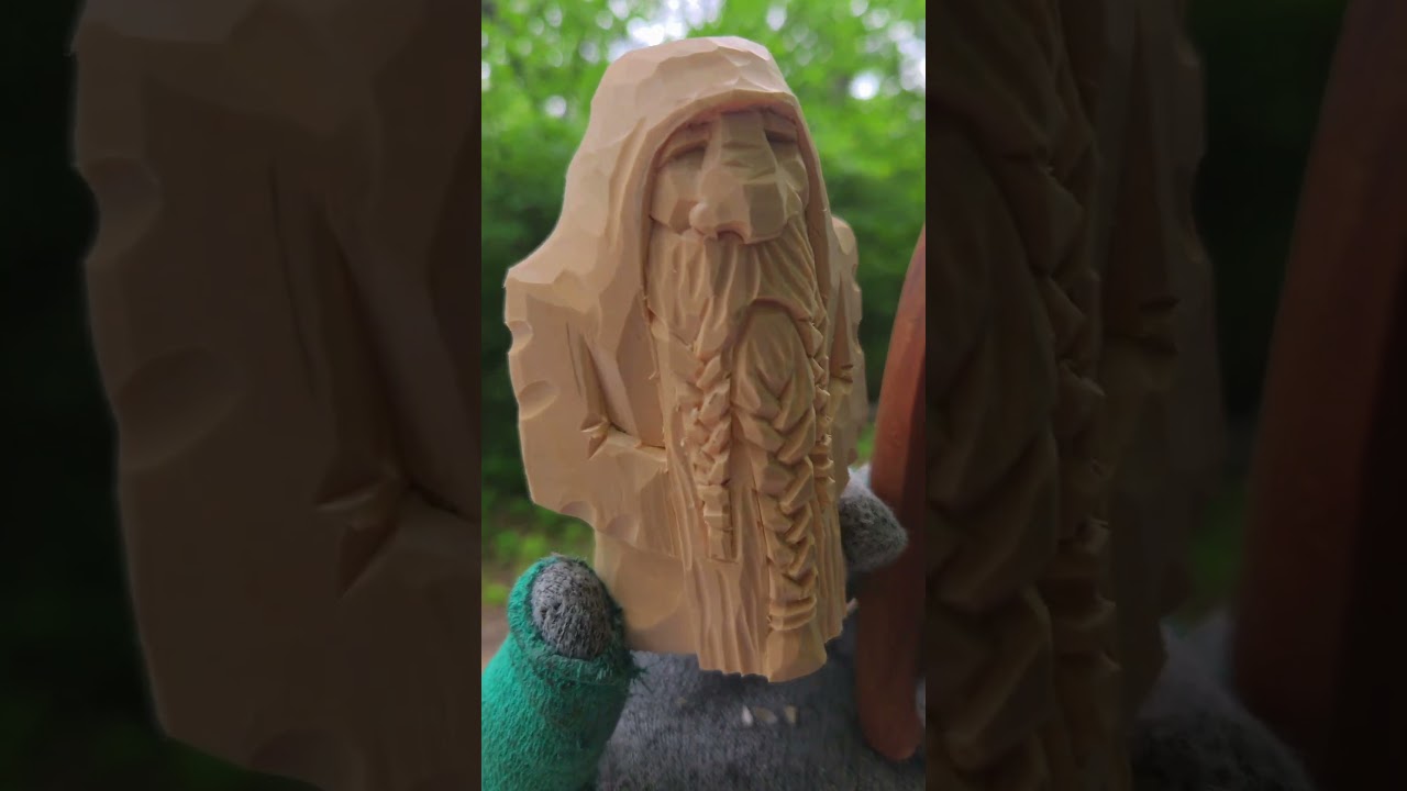 Step by Step Woodcarving Guide #woodcarving #fantasyart #fantasyartist #whittling #woodart