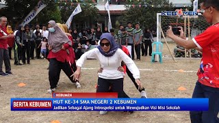 Wabup Rista Ikut Bermain Bakiak di HUT ke-34 SMAN 2 Kebumen