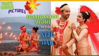 Seeking Blessings Pictures Meghranjani Medhi & Neil Das
