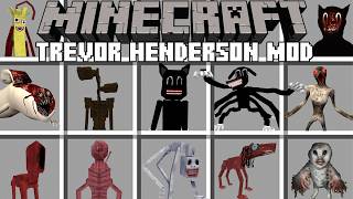 Minecraft TREVOR HENDERSON MOD / SCARY TREVOR HENDERSON CREATURES! (Minecraft Mods)