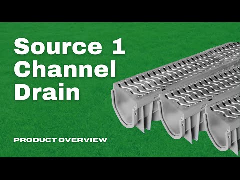 Source 1 Drainage Channel Drain Product Overview | DIY Drainage