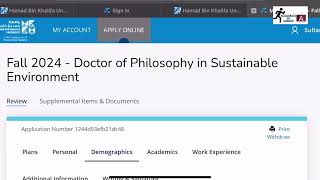 How to Apply: Hamad Bin Khalifa University, Qatar Admission Form 2024 screenshot 4