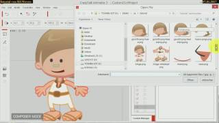 CrazyTalk Animator 3 Tutorial-5 Sprite-basierter seitlicher G3 Kind-Darsteller
