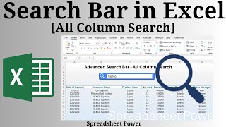 How to Make Search Bar in Excel (All Column Search)