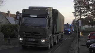 Nuclear convoy passes through an English village