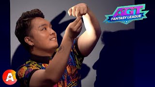 Shadow Ace Gets Even Better with Simon Cowell's shadow!  Semi Finals  AGT Fantasy League 2024