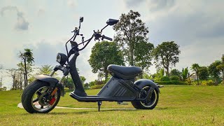 #Gaeacycle #Citycoco Gaea M2 75km/h 3000W Fat TireElectric Motorcycle Scooter with EEC