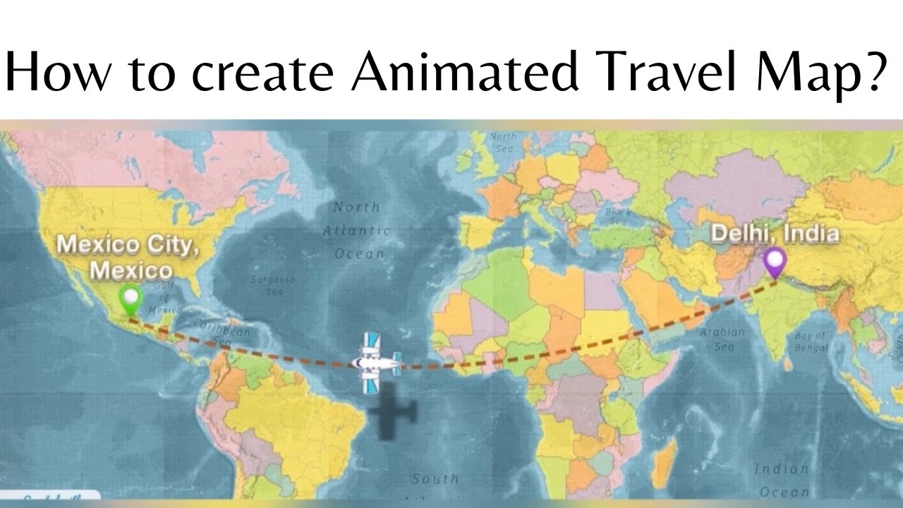 best travel map animation app