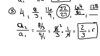 pattern of geometric sequence 8