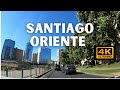 Recorrido Santiago, pasando por Irarrázaval, la REINA, las CONDES // CHILE 2020 4K