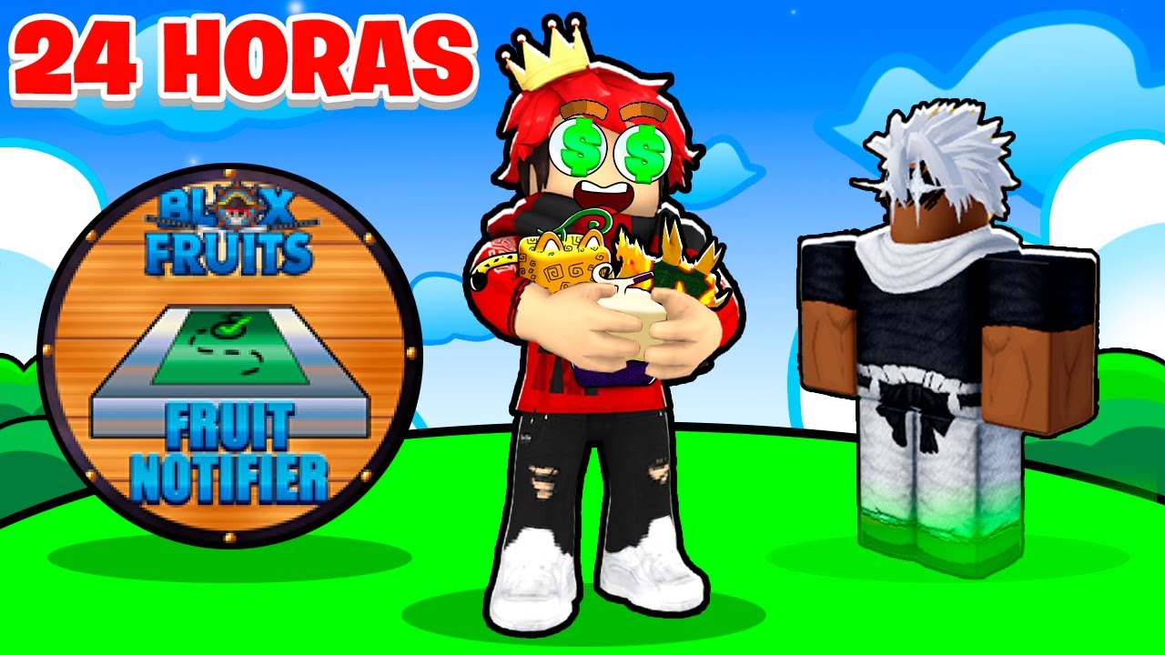 🤑 PASE 24 HORAS CAZANDO FRUTAS en BLOX FRUITS - YouTube