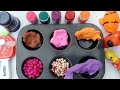 Satisfying Video DIY How To Make Rainbow Square Shapes Full With Glitter Slime Colorful Sprunki ASMR