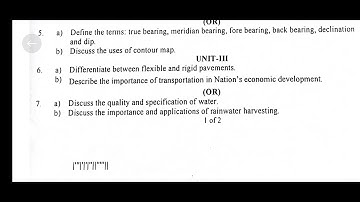 basic civil and mechanical engineering - jntuk r23 - common for 1st btech set1