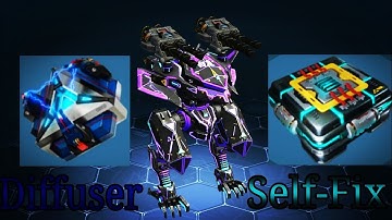 War Robots Test Server | Technical Rework of Machine Guns | Diffuser and Self-Fix Unit Buff.