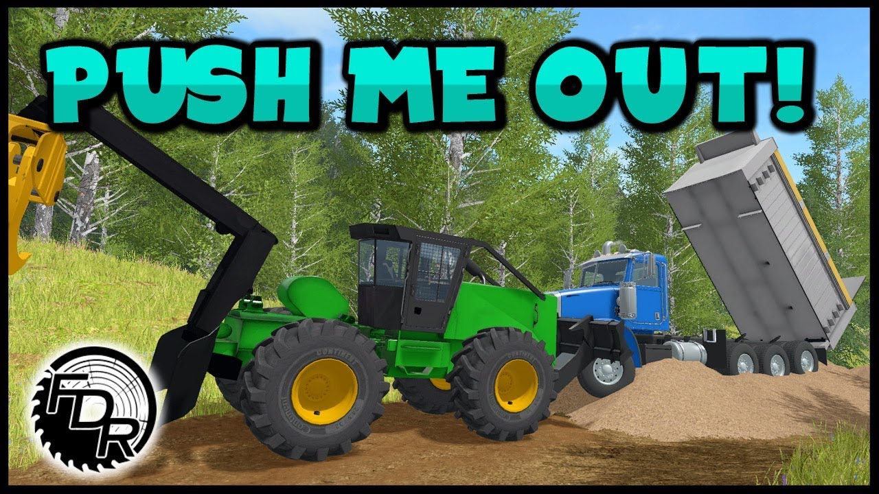 Stuck On The Mound | Farming Simulator 2017 | Logging & Forestry #201 - YouTube
