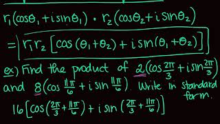 Details Complex Numbers: Trigonometric Form (Part Two) Update