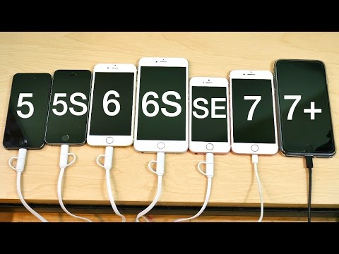 iPhone 5 vs iPhone 5S vs iPhone 6 vs iPhone 6S vs iPhone SE vs iPhone 7 vs iPhone 7 Plus iOS 10.3