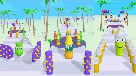 🍹Juice Run Max Level - All Levels Gameplay(iOs & Andriod ) Walkthrough Part 1 -10