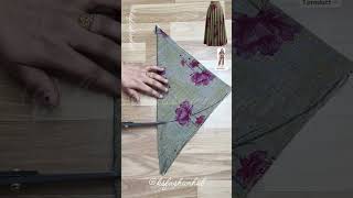 women beautiful full circle skirt easy ✂️ #viralshorts #shorts #diy #fashion #sewing #summer