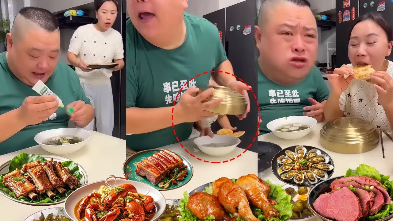 蠢老公居然在汤里放芥末，我把碗换掉，让他被芥末辣哭【胖嫂美食】