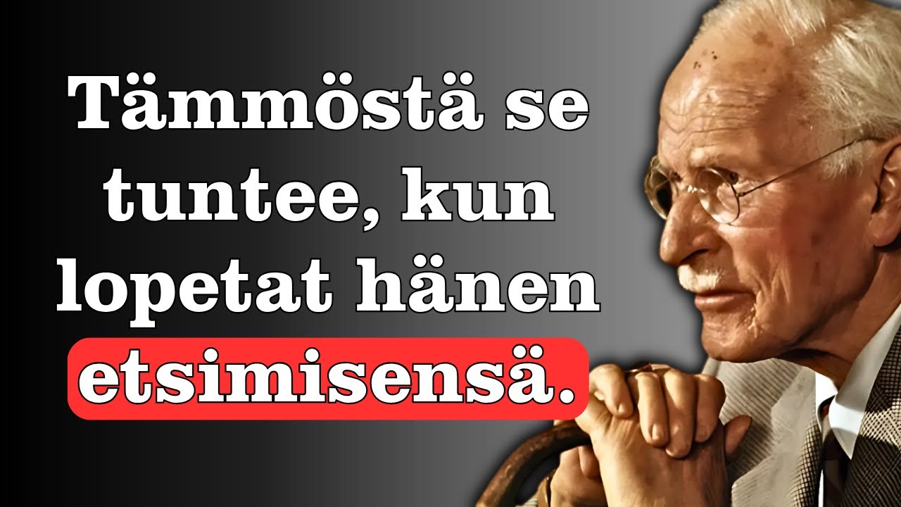 Miten mies tuntee, kun lopetat etsimästä häntä – Carl Jung