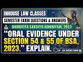 ORAL EVIDENCE !! SECTION 54 & 55 !! BSA, 2023 !! DIRECT EVIDENCE !! BY - MAYANK TIWARI SIR !!