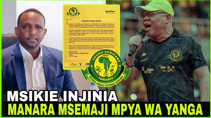 🔴#LIVE KIMENUKA; UONGOZI WA YANGA WATOA TAMKO MUDA HUU WAMTANGAZA MANARA MSEMAJI MPYA WA YANGA......