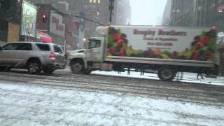New York City Snow Midtown January 2015 (4K UHD)