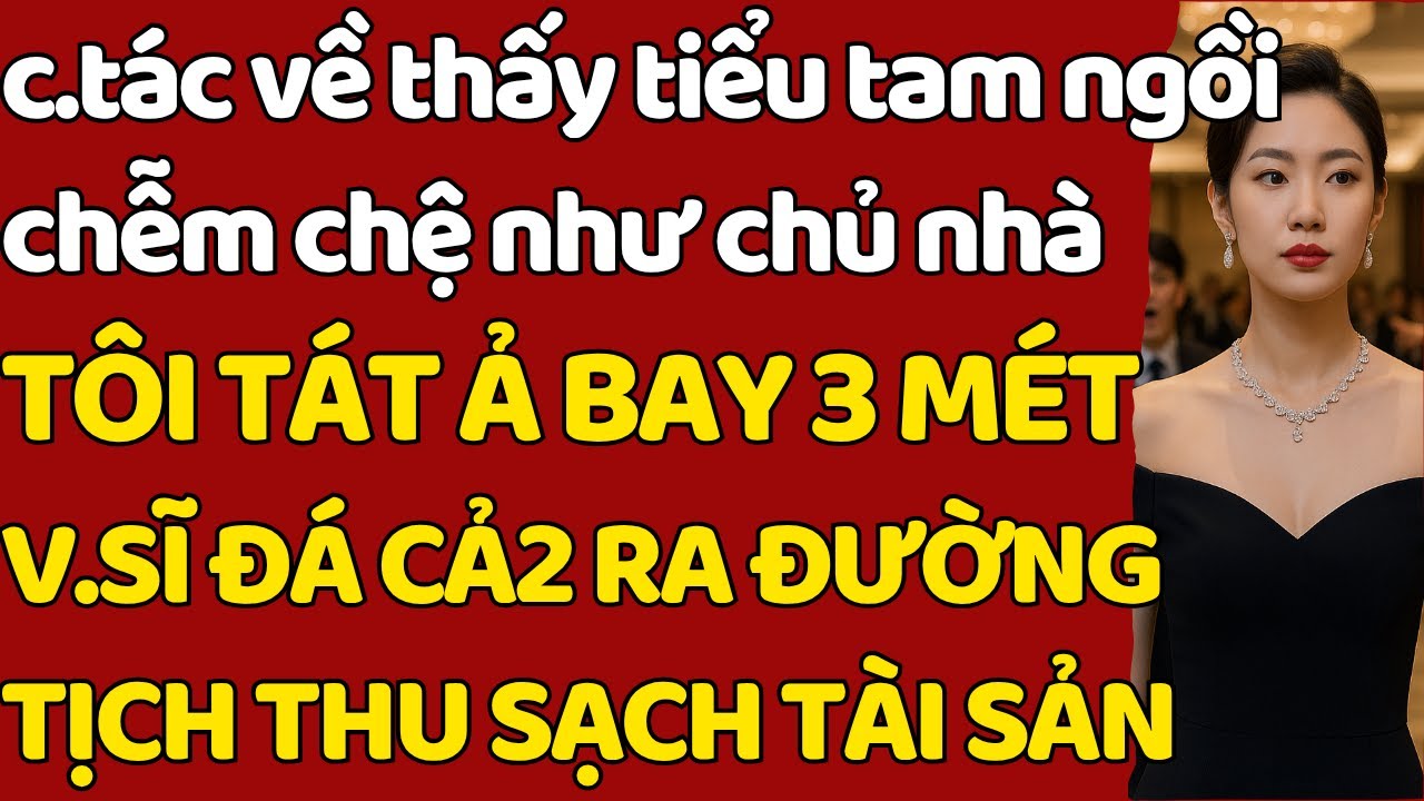 c.tác về tiểu tam ngồi chễm chệ như chủ nhà TÔI T.ÁT Ả BAY 3MÉT-V.SĨ Đ.Á CẢ2 RA ĐƯỜNG TỊCH THU T.SẢN