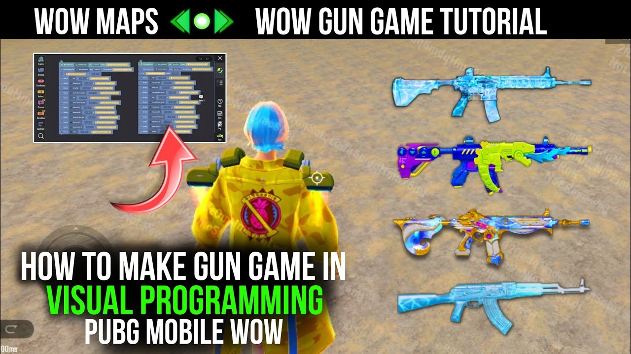 How To Make Gun Game In Visual Programming  Pubg Mobile Wow