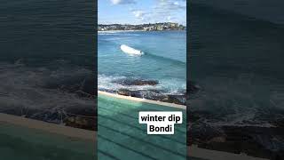 Winter afternoon dip at #Bondi #chilly #invigorating #shorts