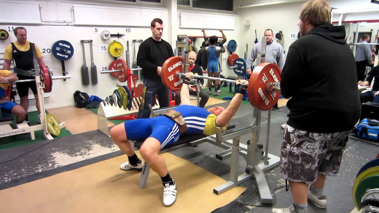 Mats Rindemark 175kg 386 Lbs Raw Bench Press Bankpress Serie